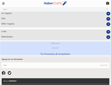 Tablet Screenshot of habercrafts.com